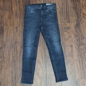 Rag & Bone Size 28 10 Inch Capri Skinny Jeans Color Steele